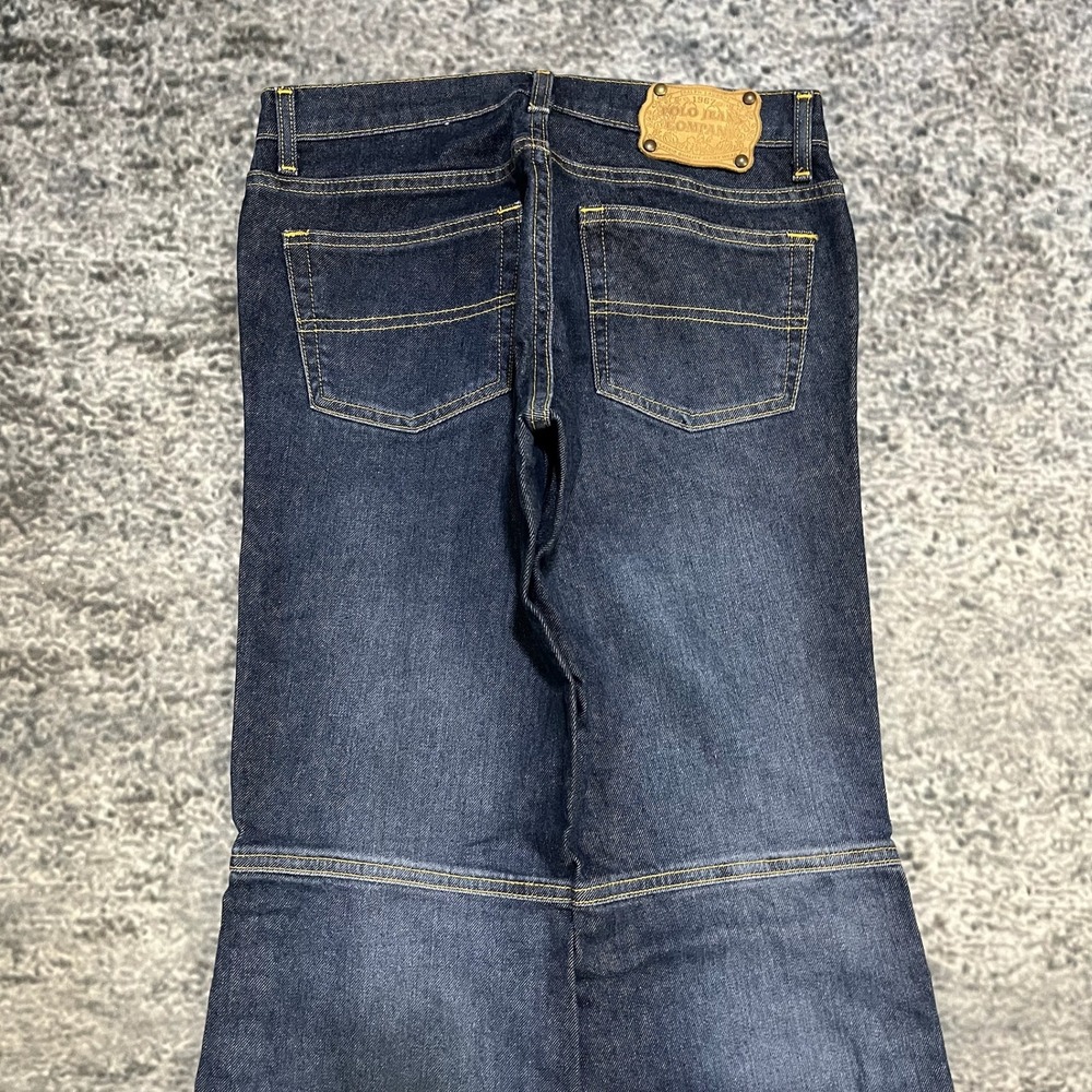 Polo Jeans Co. Womens 6 (30x32) Blue Stretch Bootcut W/ Snaps Western Low Rise - Picture 3 of 16